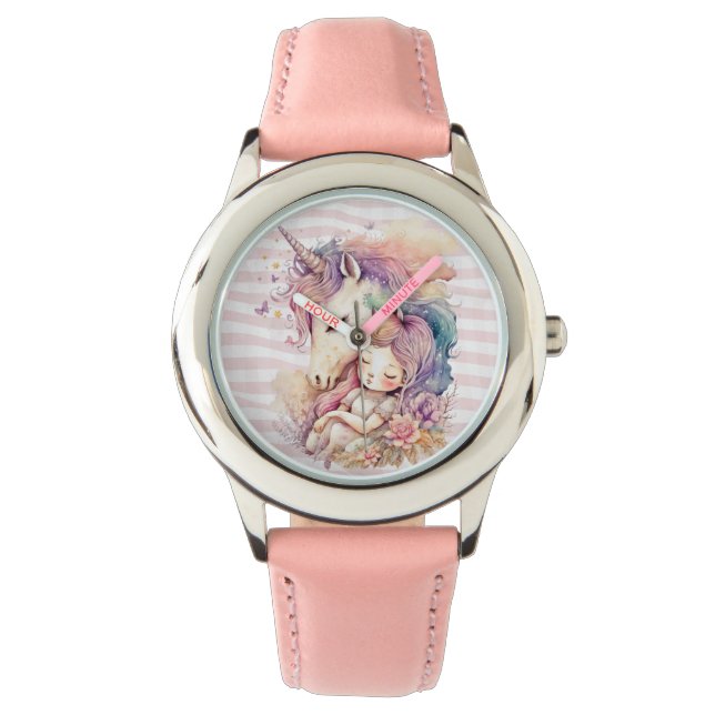 Vattenfärg - Unicorn Watch Armbandsur (Framsida)