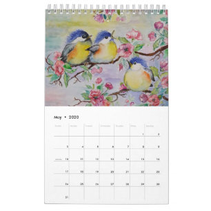 Vattenfärg - vackra sjöar kalender