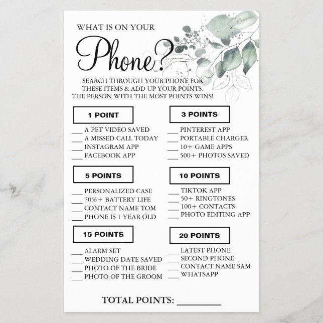 Vattenfärg Vad finns på ditt mobila Shower-spelkor Flygblad (Framsidan)