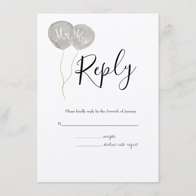 Vattenfärg Vår Botaniskt OSA Bröllop Tilläggskort (Framsida)