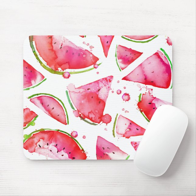 Vattenfärg Vatikanmelon 1 Musmatta (Med mus)