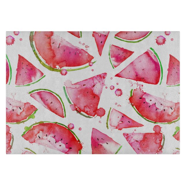 Vattenfärg Vattenmelon 1 (Framsidan)