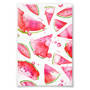 Vattenfärg Vattenmelon 1 Fototryck