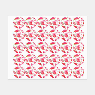 Vattenfärg Vattenmelon 1 Klistermärke