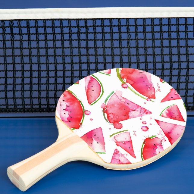 Vattenfärg Vattenmelon 1 Pingisracket (Insitu)