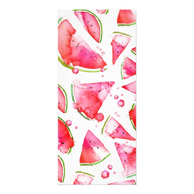 Vattenfärg Vattenmelon 1 Reklamkort (Framsidan)