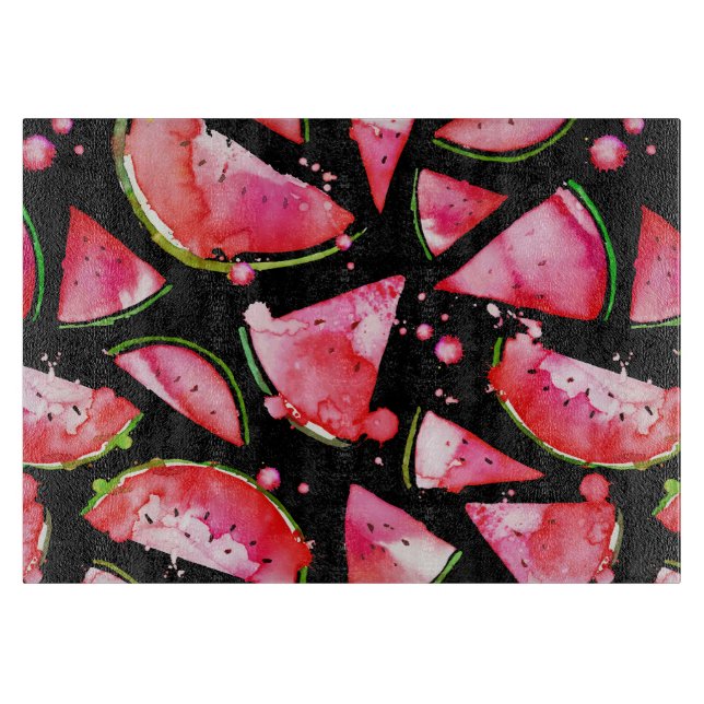 Vattenfärg Vattenmelon 2 (Framsidan)