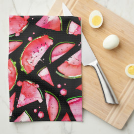 Vattenfärg Vattenmelon 2 Kökshandduk