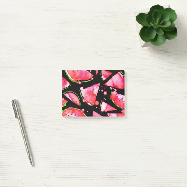 Vattenfärg Vattenmelon 2 Post-it Block (Kontor)
