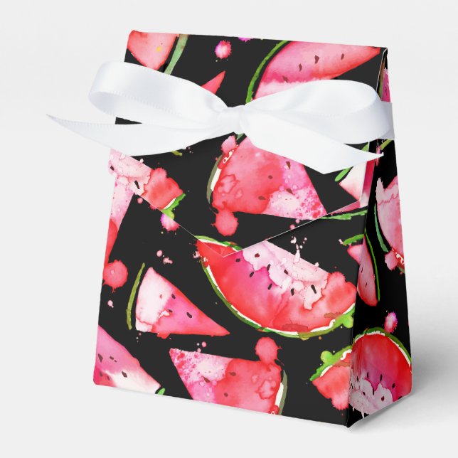 Vattenfärg Vattenmelon 2 Presentaskar (Framsidan Sidan)