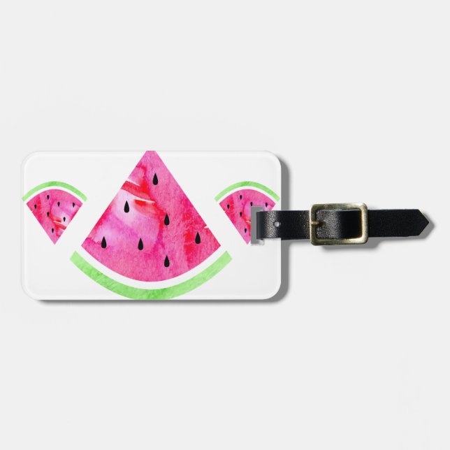 Vattenfärg Vattenmelon Bagagebricka (Horisontell Framsida)
