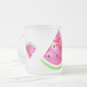 Vattenfärg Vattenmelon Frostad Glasmugg
