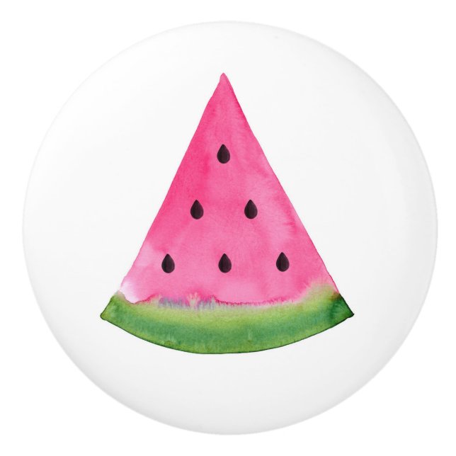 Vattenfärg Vattenmelon Kil  Knopp (Framsidan)