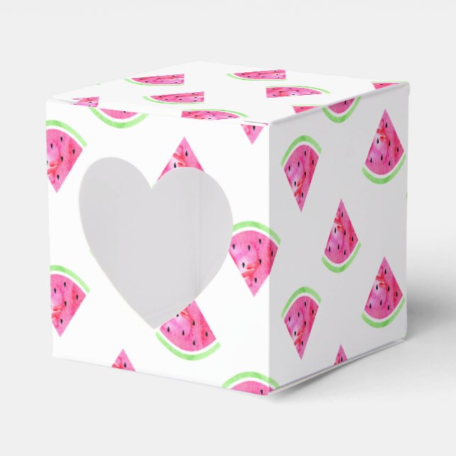 Vattenfärg Vattenmelon Presentaskar (Framsidan Sidan)