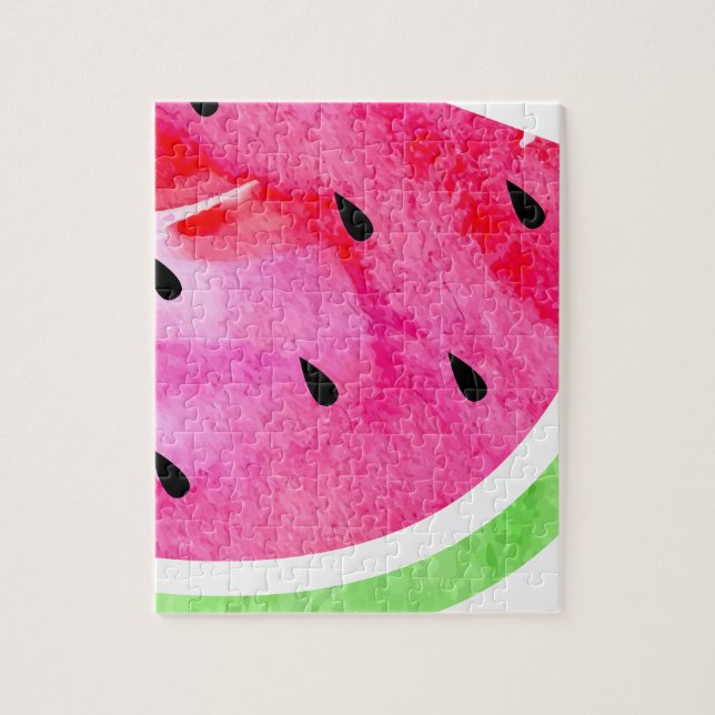Vattenfärg Vattenmelon Pussel (Vertikal)