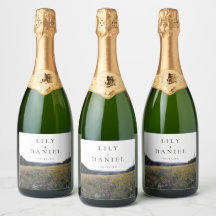 Vattenfärg Vilda Blommor Blommig Äng Bröllop