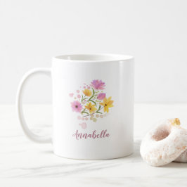 Vattenfärg Vilda Blommor Presenter Kaffemugg