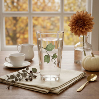 Vattenfärg Vin Thanksgiving Glas Tumbler