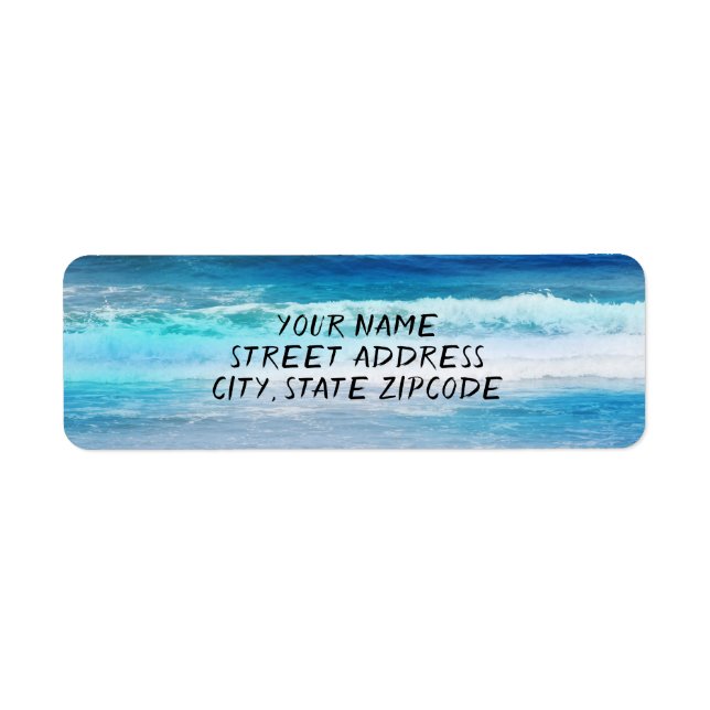 Vattenfärg Vinkar Returadress Etikett (Framsidan)