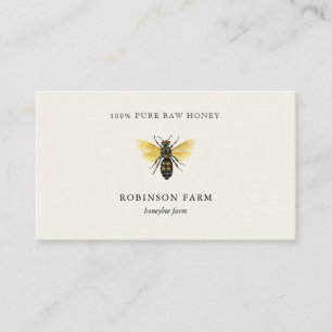 Vattenfärg vintage honungsbi Business Card Visitkort