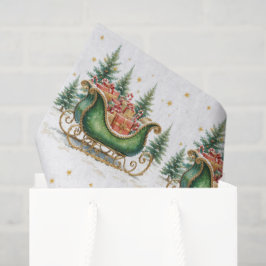 Vattenfärg Vintage julsläde