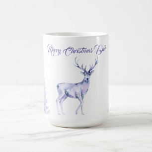 Vattenfärg Vinterlandskap God Jul Kaffemugg