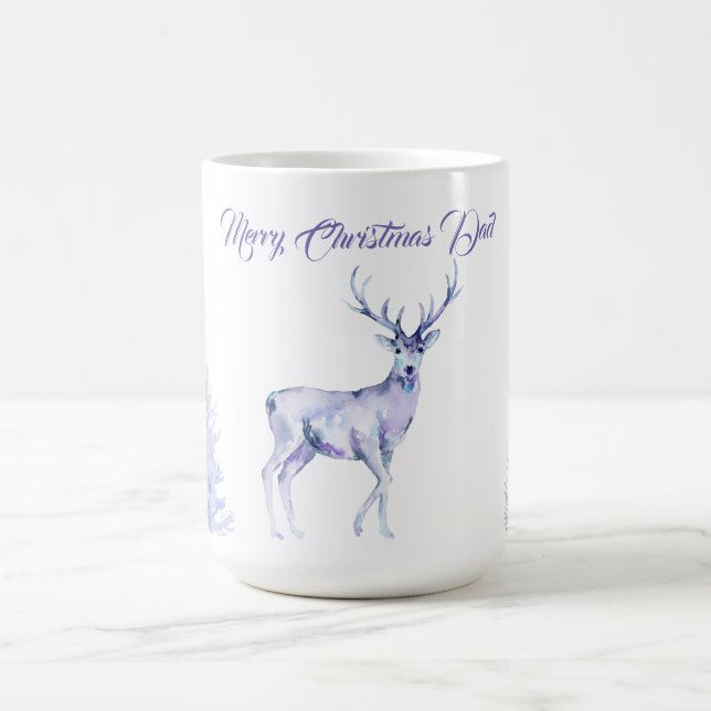 Vattenfärg Vinterlandskap God Jul Kaffemugg (Center)