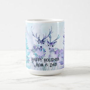 Vattenfärg Vinterlandskap God Jul Kaffemugg