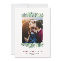 Vattenfärg Vinterlöv Jul Familjebrev