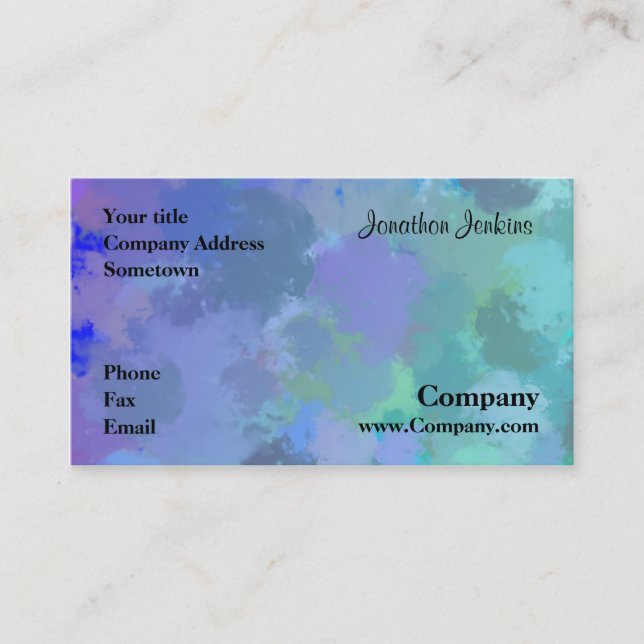 Vattenfärg Visitkort (Framsida)