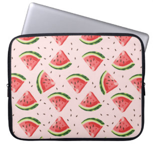 Vattenfärg Watermelon Fruit Mönster Laptop Fodral