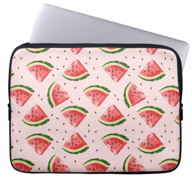 Vattenfärg Watermelon Fruit Mönster Laptop Fodral (Framsidan)