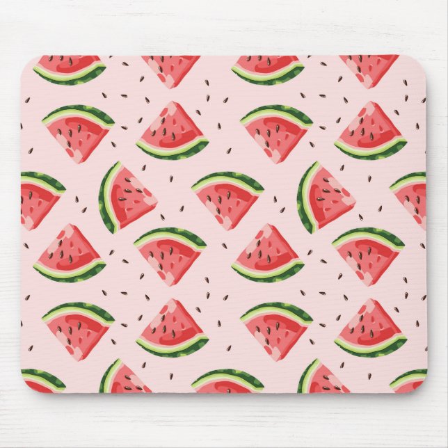 Vattenfärg Watermelon Fruit Mönster Musmatta (Framsidan)