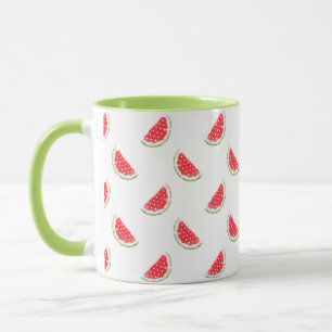 Vattenfärg Watermelon Mönster Mugg