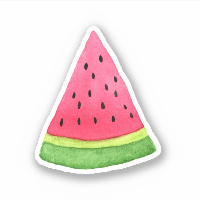 Vattenfärg Watermelon Segce Vinyl Klistermärken (Framsida)