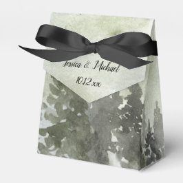 Vattenfärg Woodland Forest Presentaskar