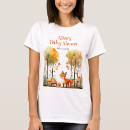 Vattenfärg Woodland Fox Mamma-to-be T Shirt
