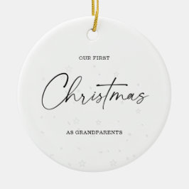 Vattenfärg Xmas Trädsling Vår första jul Julgransprydnad Keramik