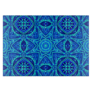 Vattenfärgad Abstrakt Blommigt Denim Blue CEG Bo