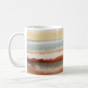 Vattenfärgad Abstrakt Boho Kaffemugg