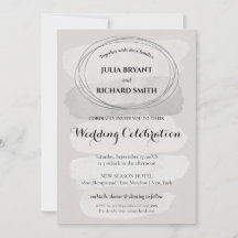 Vattenfärgad Abstrakt | Geometrisk cirkel Bröllop