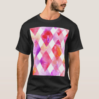 Vattenfärgad Abstrakt: Handmålad färglös. T Shirt