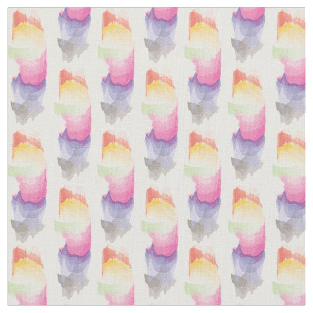 Vattenfärgad Abstrakt Soft Färg Fabric Tyg (Närbild)