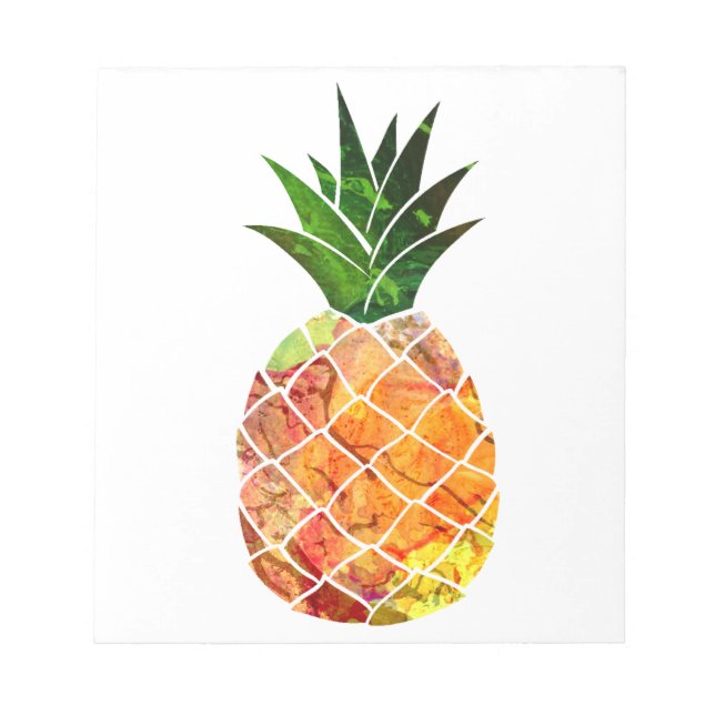 Vattenfärgad ananas anteckningsblock (Framsida)