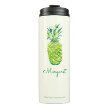 Vattenfärgad ananas Cute Artistic Tropical Fruit