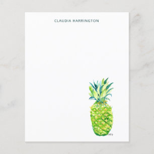 Vattenfärgad ananas Färg Boho Hand-ritad
