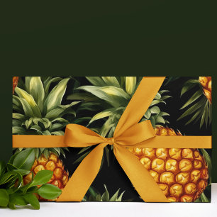 Vattenfärgad ananas Sömlös Mönster Presentpapper