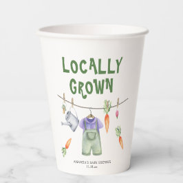 Vattenfärgad babydusch för lokalt odlade grönsaker