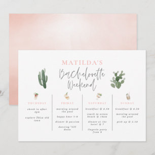 Vattenfärgad bachelorette helg