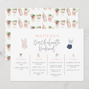 Vattenfärgad bachelorette helg